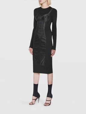 Dolce & Gabbana Long-Sleeve Midi Sheath Dress NWT IT 44